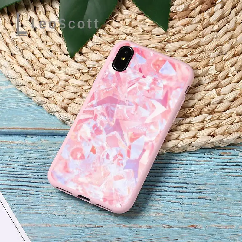 

Crystal Diamond Aesthetic shine bling Phone Case Candy Color for iPhone 11 12 mini pro XS MAX 8 7 6 6S Plus X 5S SE 2020 XR