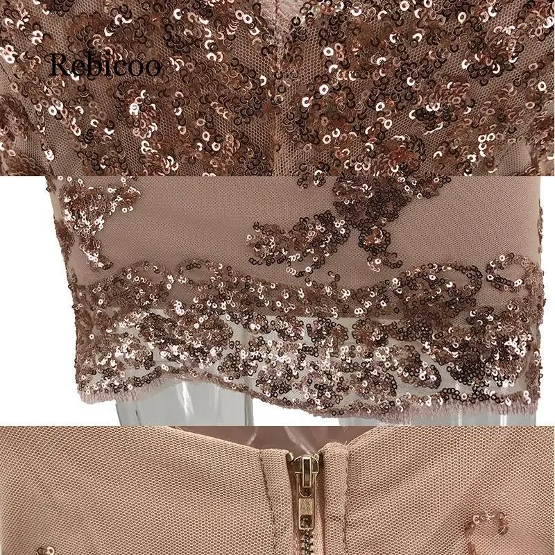 

2019 hot Europe and the United States sequins sexy short dress V-neck nightclub halter strap female dress