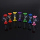 Таймер для чистки зубов, часы с песочными часами, 3 минуты, креативные подарки для детей, пластиковая присоска, 7 цветов