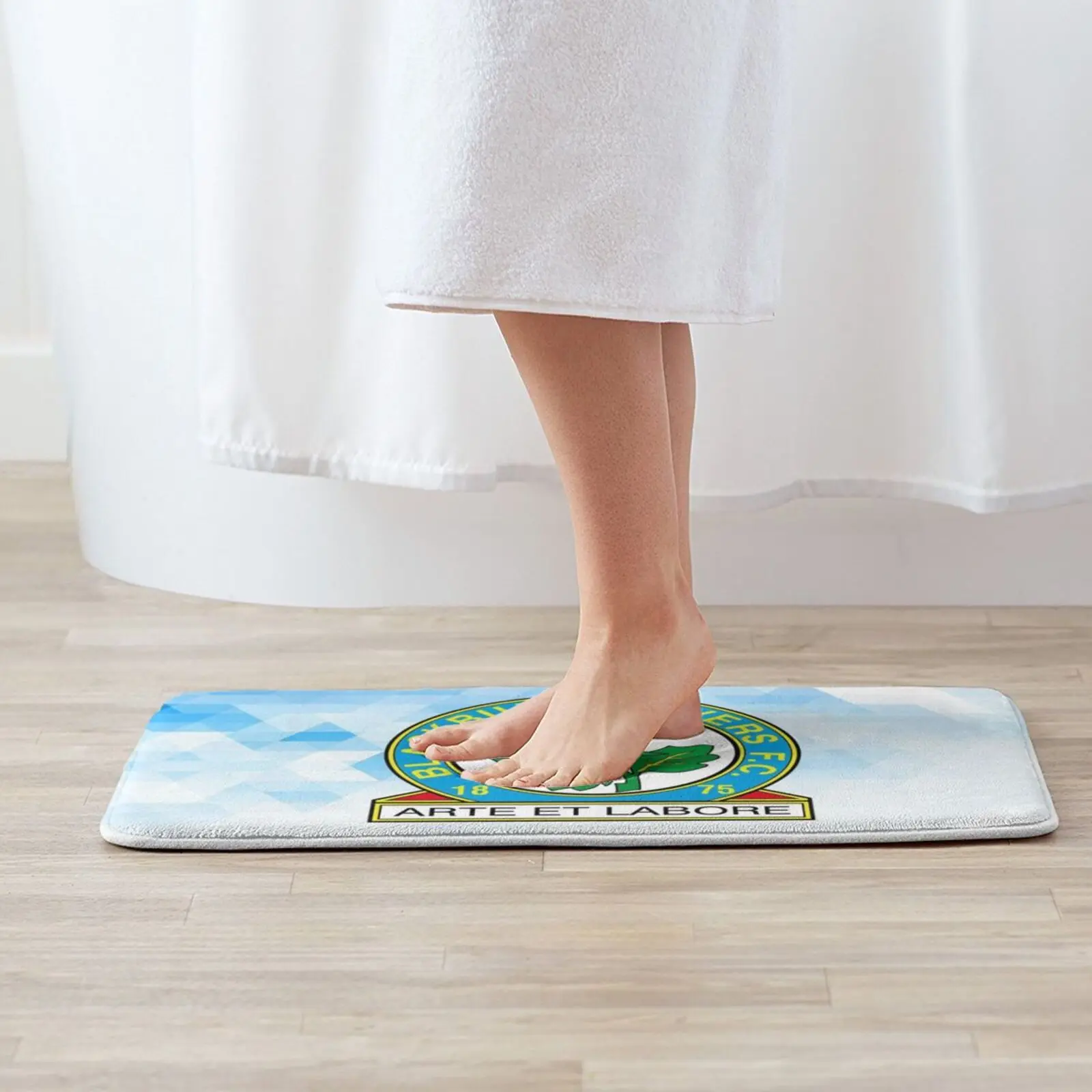 Коврик для дома Blackburn Rovers нескользящий впитывающий воду Придверный коврик