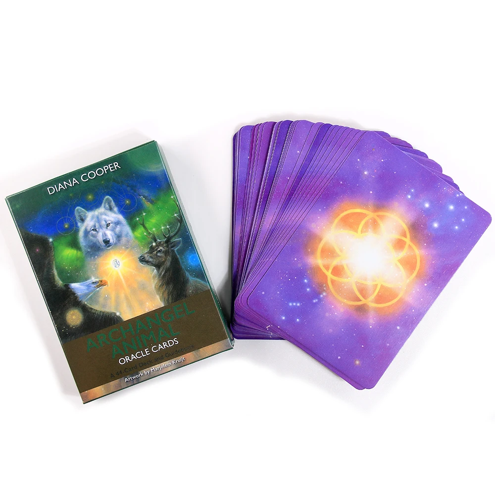 

44 Sheets/Box New Archangel Animal Oracle Cards Full English Prophecy Divination Deck Board Game For Family Party