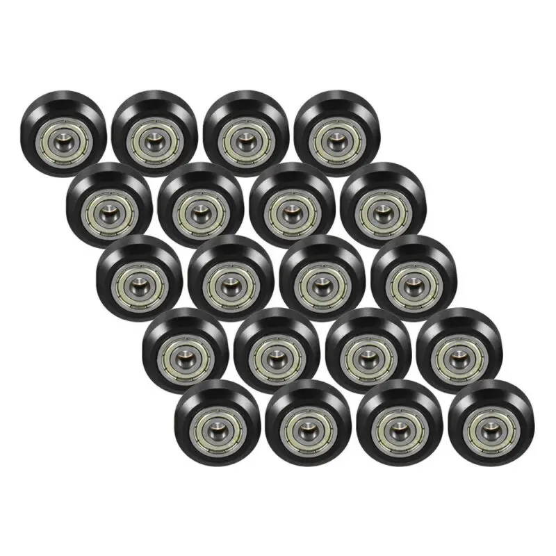 

20Pcs Passive Round Pulley Printer Model Round Bearing Gear POM With Bearing