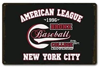 american league basktball new york city metal sign