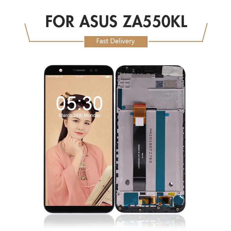 Для Asus ZenFone Live L1 ZA550KL X00RD ЖК дисплей сенсорный экран дигитайзер + рамка запасные
