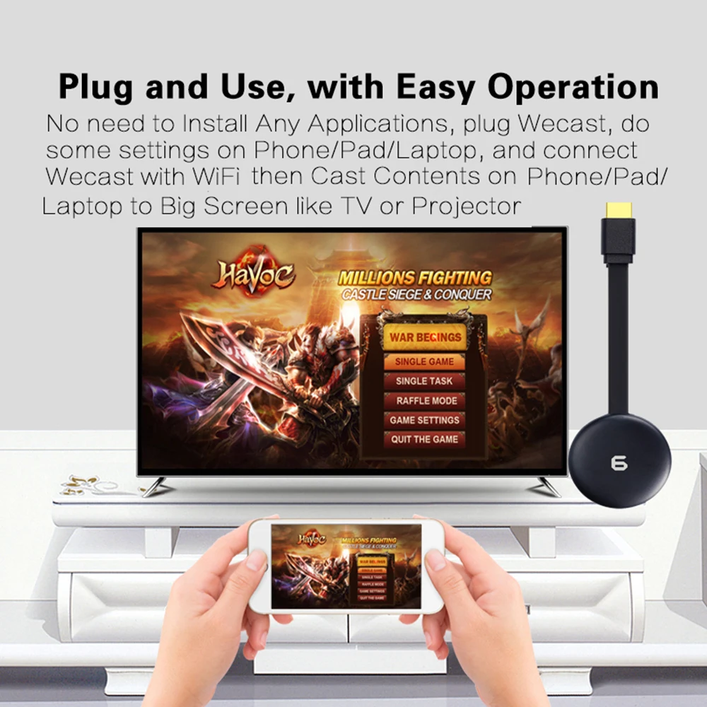 G6 Miracast Android Dongle Mirascreen HDMI-совместимый Airplay TV Stick беспроводной дисплей приемник 1080P