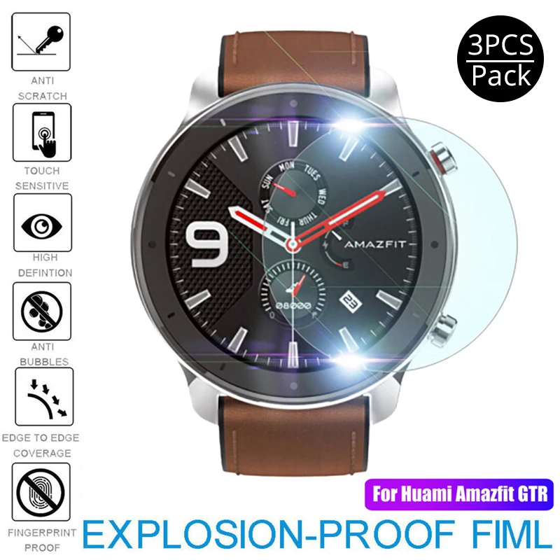 9H 2.5D Защита экрана для Huami AMAZFIT GTR 42 мм 47 Смарт часы против царапин защитная