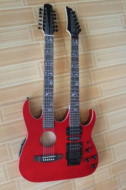 Оптовая продажа гитары Новая электрическая гитара с двойным горлом 12 струн + 6 в