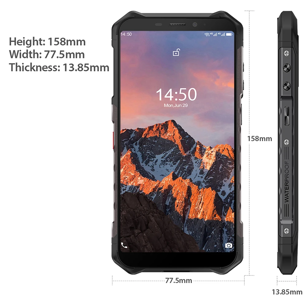 4 Гб 64 Ulefone Armor X5 Pro Android 10 смартфон NFC 4G LTE прочный для мобильного телефона