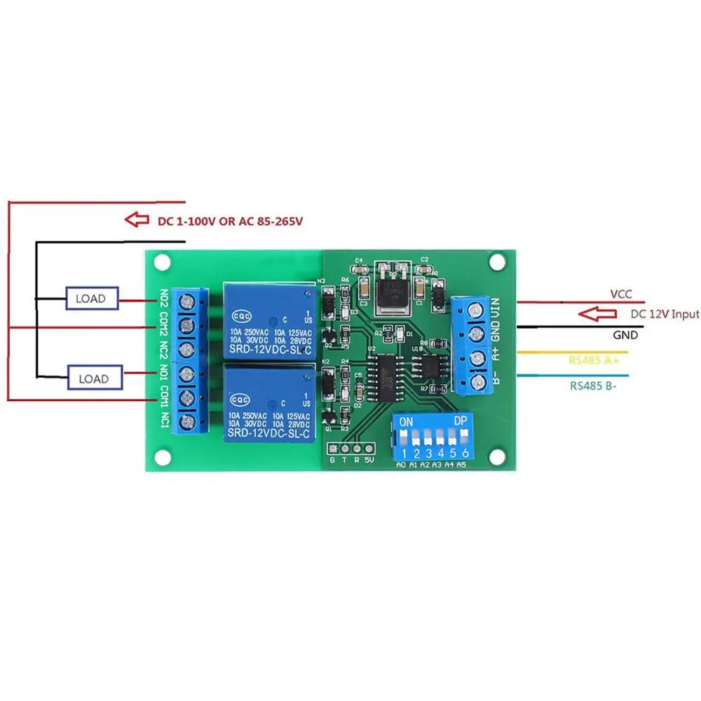 RTU & AT Command 2 PC UART Board RS485 Реле PLC контроллер последовательный порт Swit | Обустройство