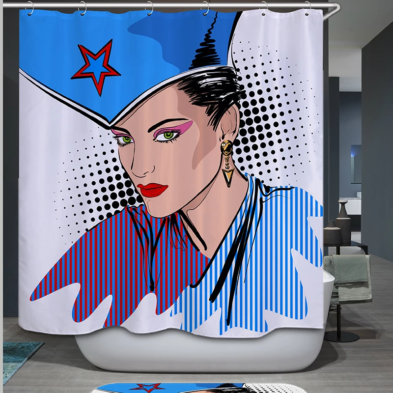 Модная женская занавеска для душа ванной из полиэстера шторы или | Дом и сад