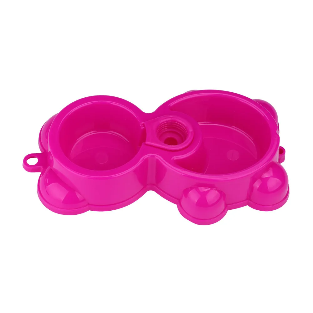 Лидер продаж! Блюдо кормушка для воды и корма фонтан медведь двойная миска