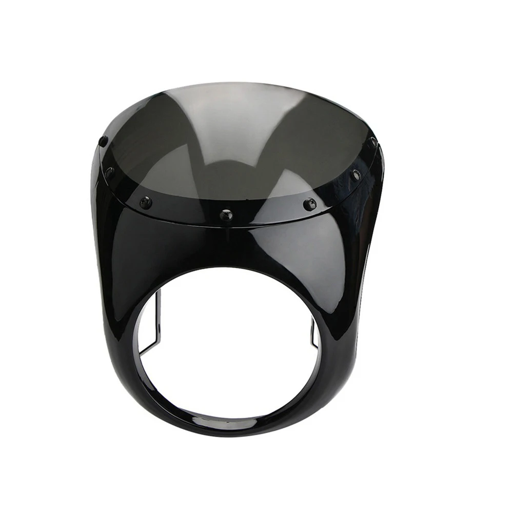 7 &quotЗащитная фара мотоцикла обтекатель лобовое стекло ретро кафе гонщик руль