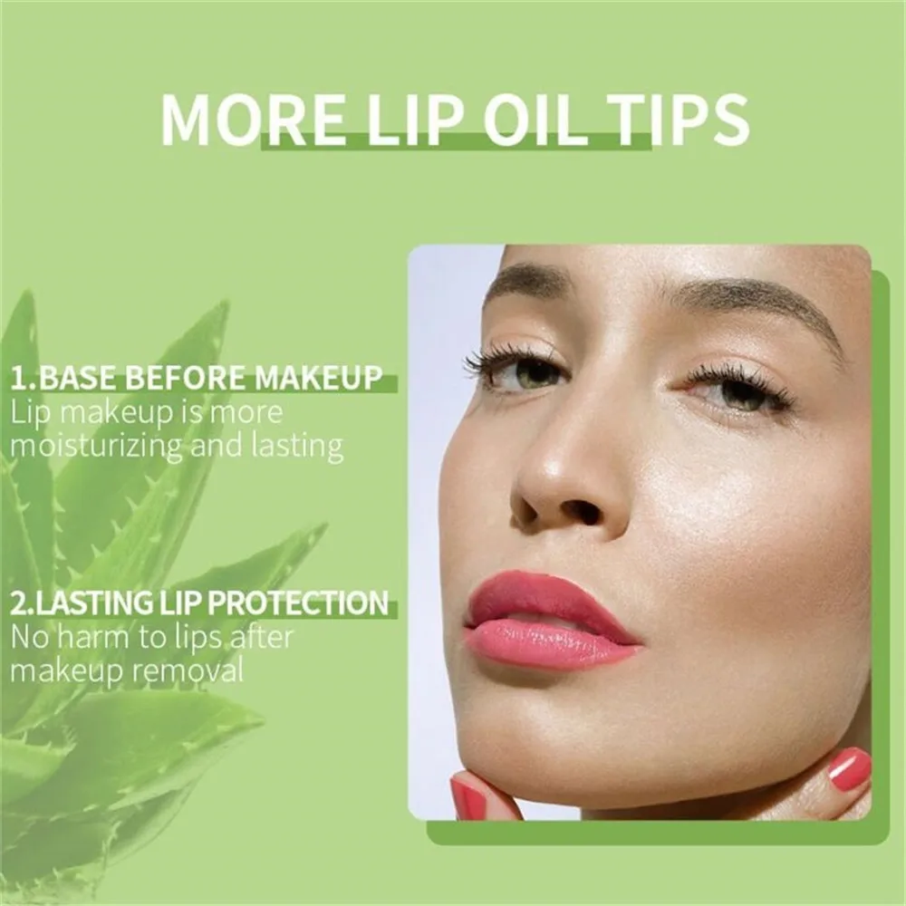 Меняющийся цвет увлажняющий водонепроницаемый Бальзам для губ с алоэ