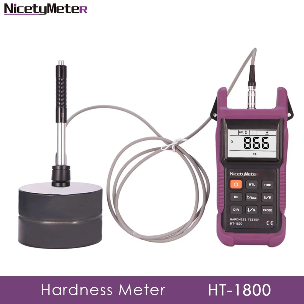 Nicetymeter HT-1800, портативный тестер твердости Leeb, алмазный селектор, Золотой Тестер, тестер твердости, HT1800
