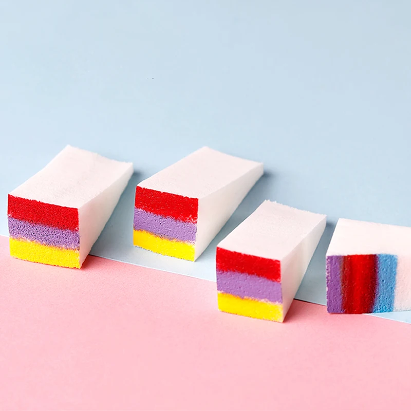 8 шт./компл. градиентные мягкие губки для дизайна ногтей цветного выцветания