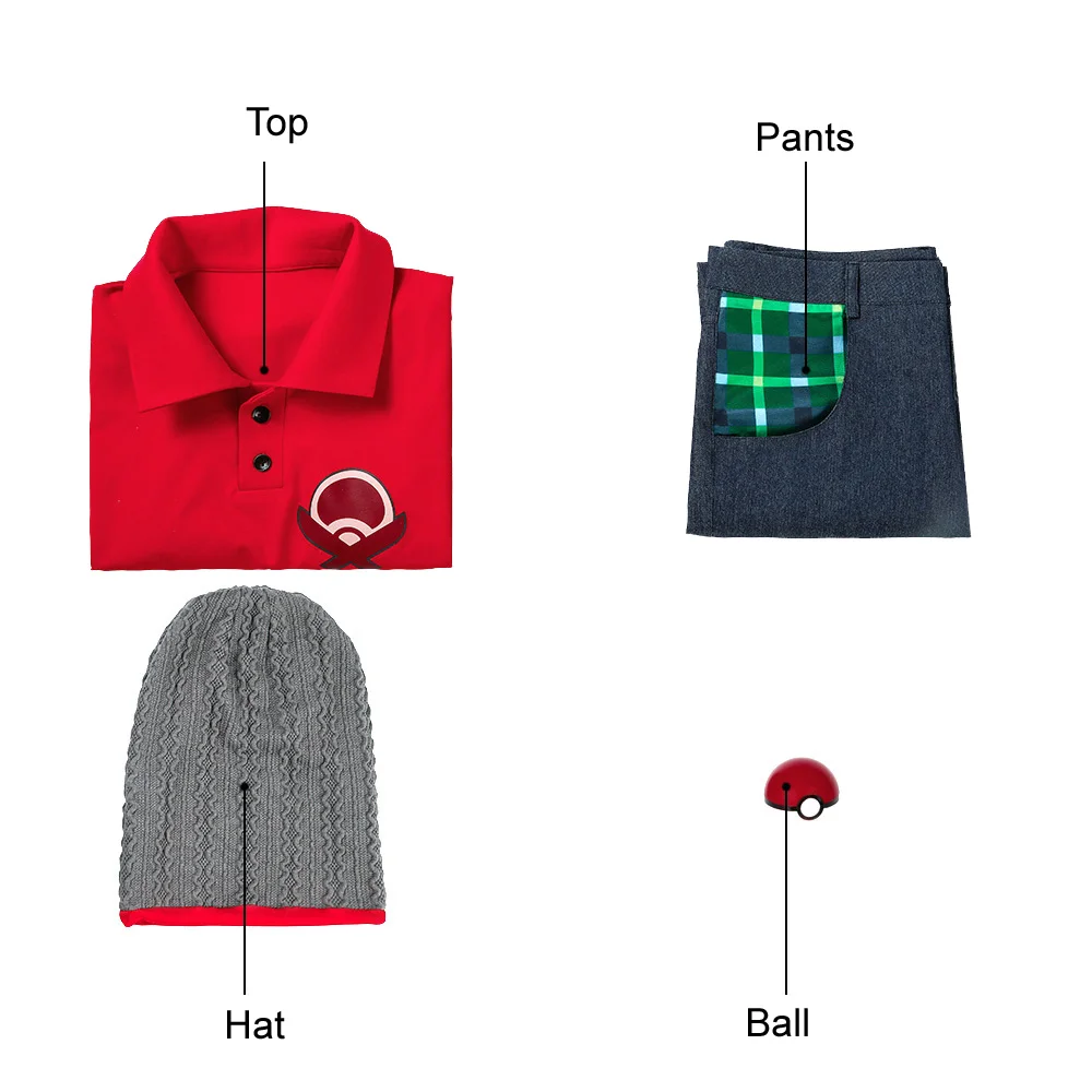 

Adult Men Games Sword and Shield Victor Cosplay Costume Link Red Role-playing Clothing Halloween Party Outfit