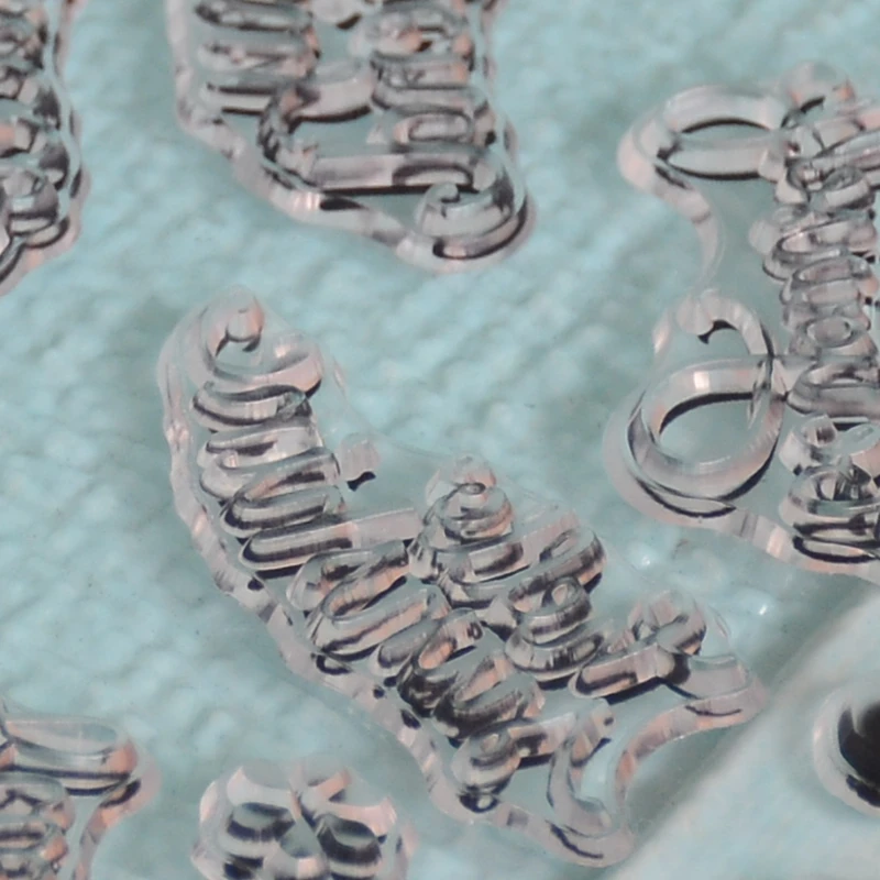 Прозрачный силиконовый штамп с надписью на английском языке/печать для сделай