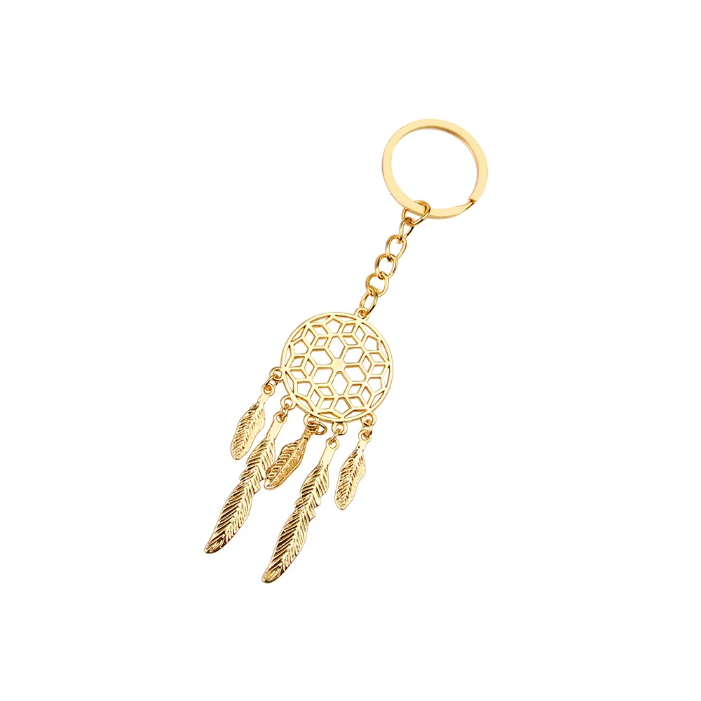 Модное кольцо для ключей Пряжка кулон брелок телефона Ловец снов форма милые