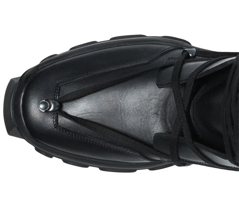 Botas hombre; коллекция года; Мужские ботинки в байкерском стиле; Модные Ботинки martin на платформе; мужская повседневная обувь с высоким берцем; 9#20/15D50