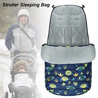 universal stroller sleeping bag windproof footmuff bunting bag thicker cushion foot cover windproof cover for winter