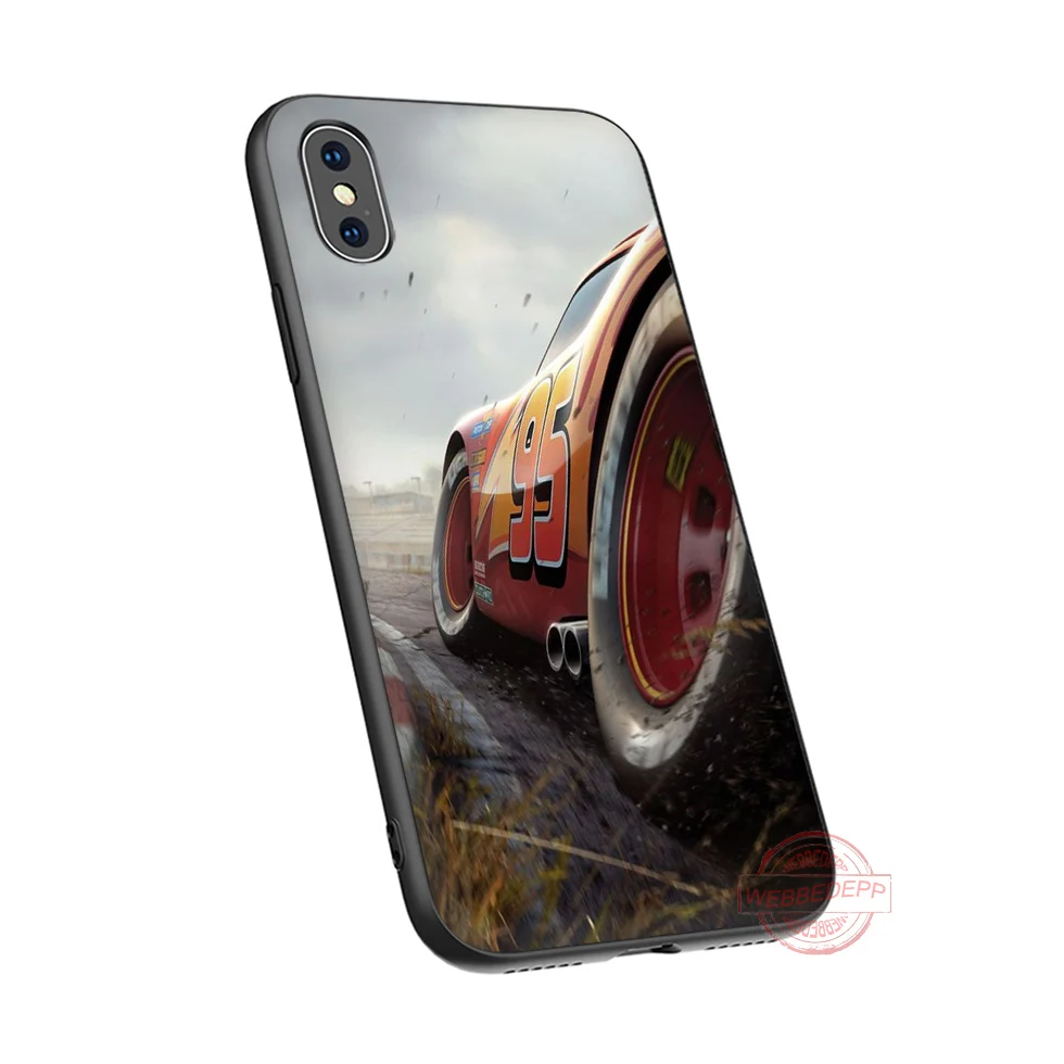 WEBBEDEPP Lightning mcqueen Мягкий силиконовый чехол для телефона iPhone 5 6 7 8 Plus X XS XR Max.11 11peo 11proMax