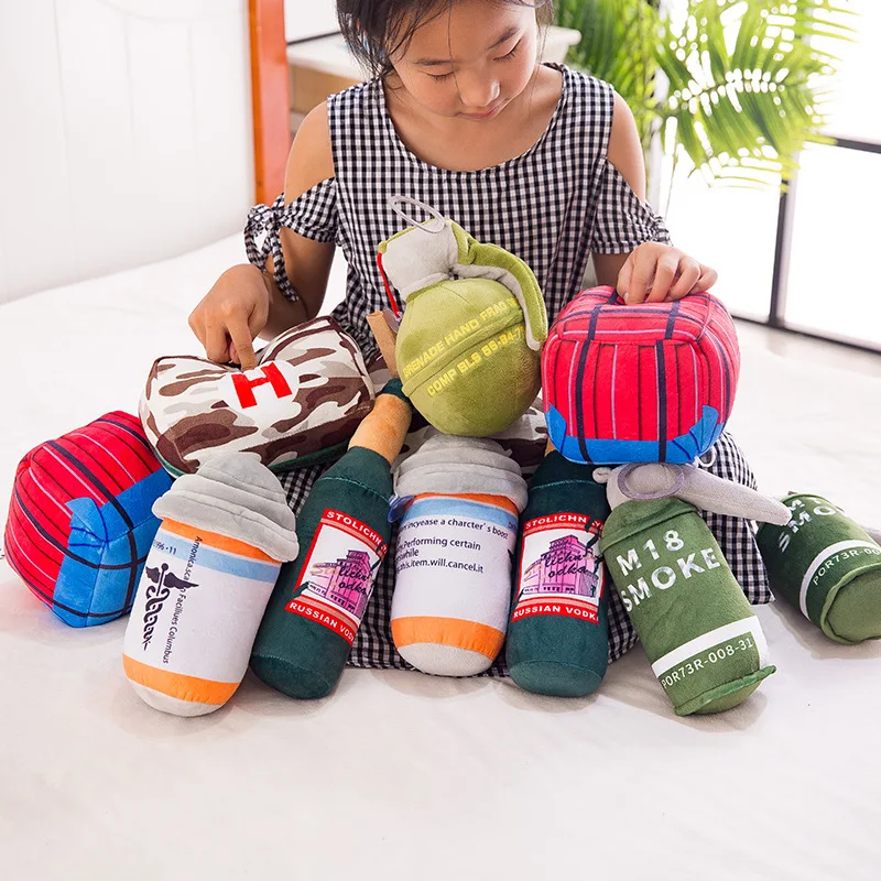 Мягкие подушки из мультфильма PUBG для игры аниме плюшевая игрушка коробка капель