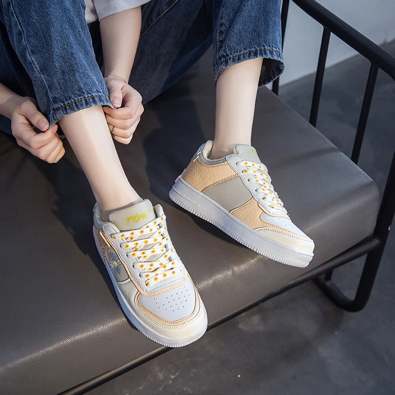 Женские кроссовки на толстой подошве повседневная спортивная обувь доска для