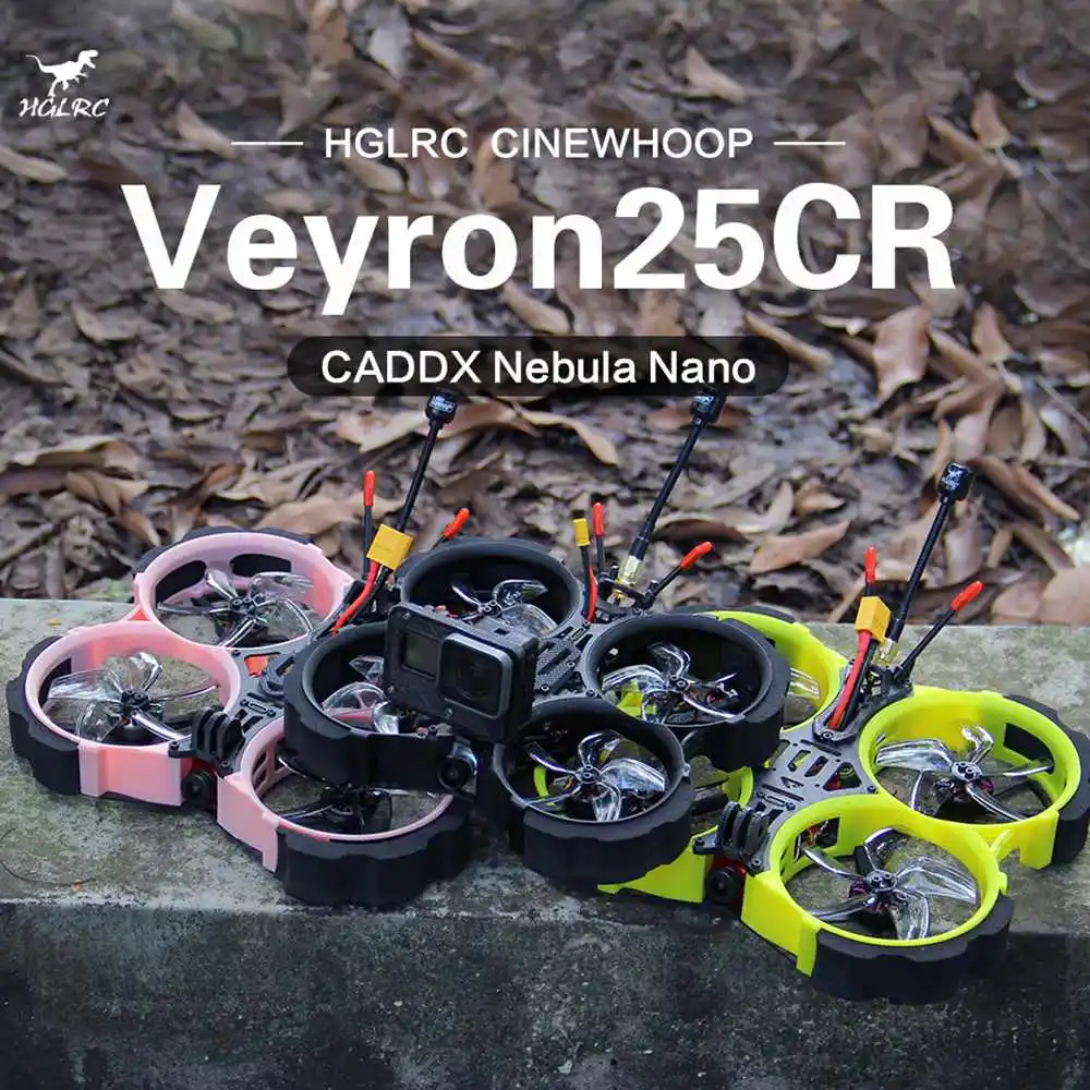 HGLRC Veyron25CR HD Цифровая версия Zeus 25 AIO Caddx Nebula AEOLUS 1404 3600KV 4S 2,5 дюймов RC FPV Cinewhoop RC Drone PNP/BNF