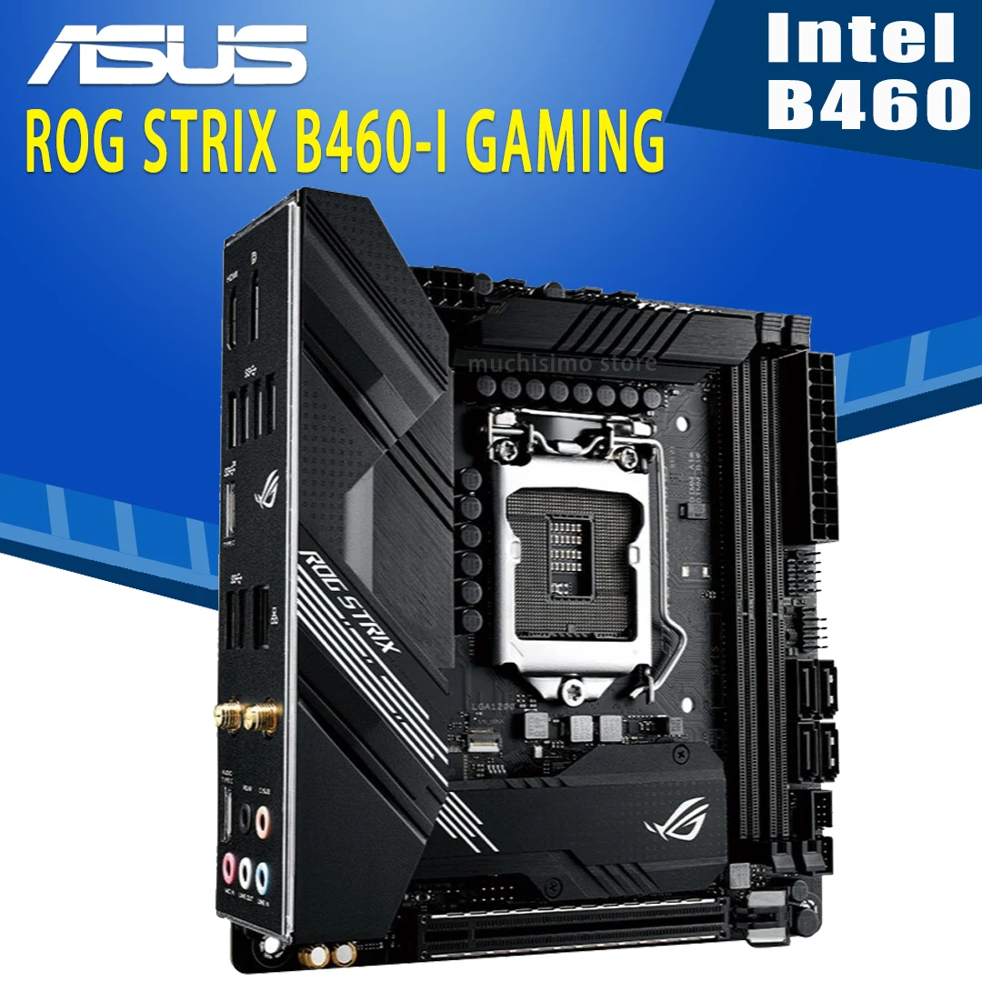 Kaufen LGA 1200 Asus ROG STRIX B460-I GAMING Motherboard Unterstützung 10th-Gen PCI-E 3,0 M.2 SATA3 Desktop Intel B460 Placa-Mãe 1200 Verwendet