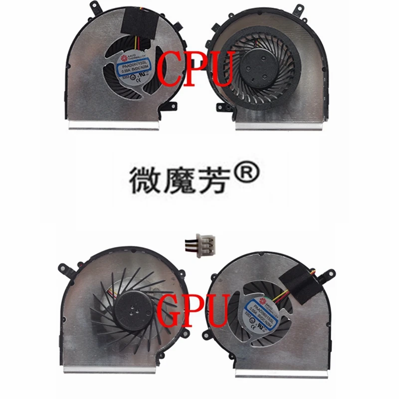 

new Laptop cpu cooling fan for MSI GE62 MS-1795 GE72 PE60 PE70 GL62 GL72 GP62 GP72 PE60 PE70 series Laptop PAAD06015SL
