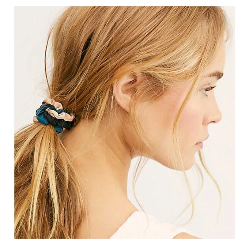 6 шт./компл. женские Однотонные резинки для волос эластичные завязки в виде