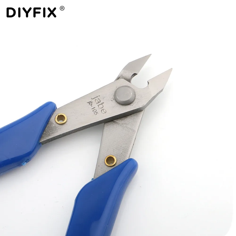 DIYFIX мини диагональные электрики режущие плоскогубцы Длинные плоскогубцы для ЖК-дисплея ремонт материнской платы режущий провод промышленный инструмент