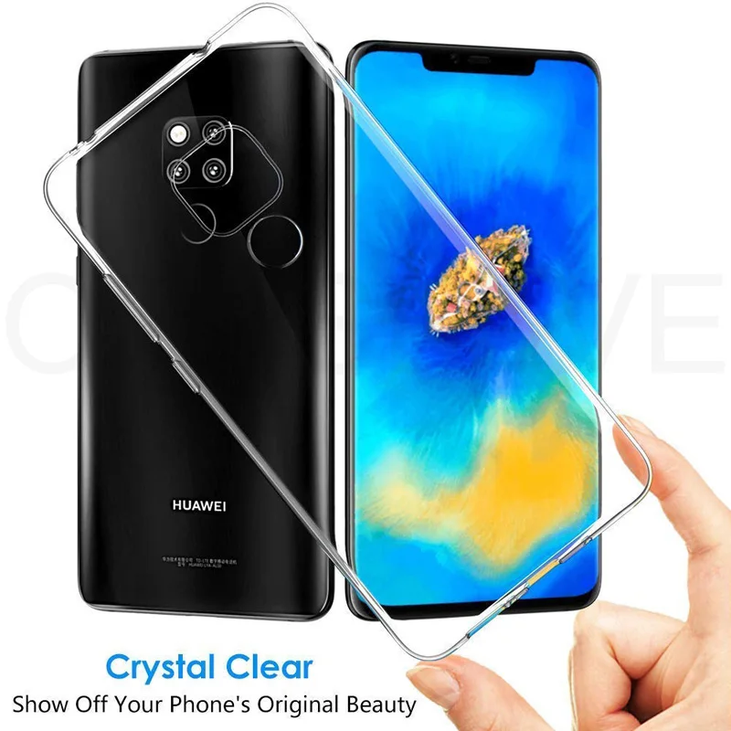 Роскошный чехол для Huawei Mate 20 Pro 30 Lite Capinha Ультра Тонкий Мягкий ТПУ силиконовый P 40