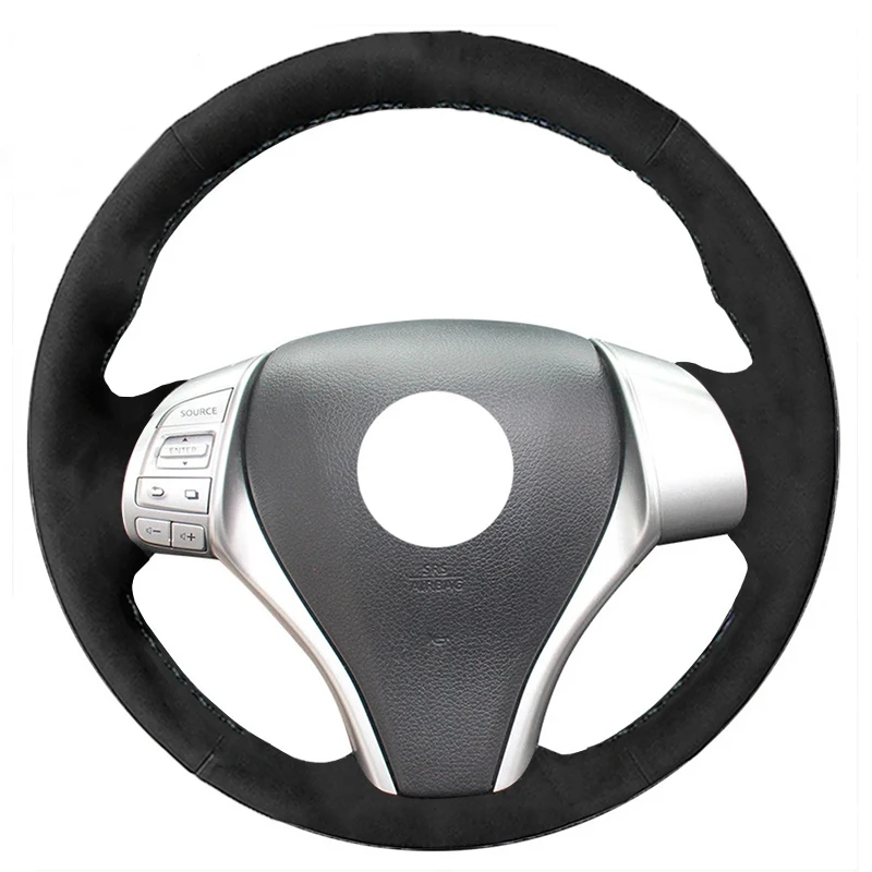 

Alcantara Leather Suede DIY Car Steering Wheel Cover Case for Nissan Teana Altima 2013-2016 X-Trail QASHQAI Rogue Sentra Tiida