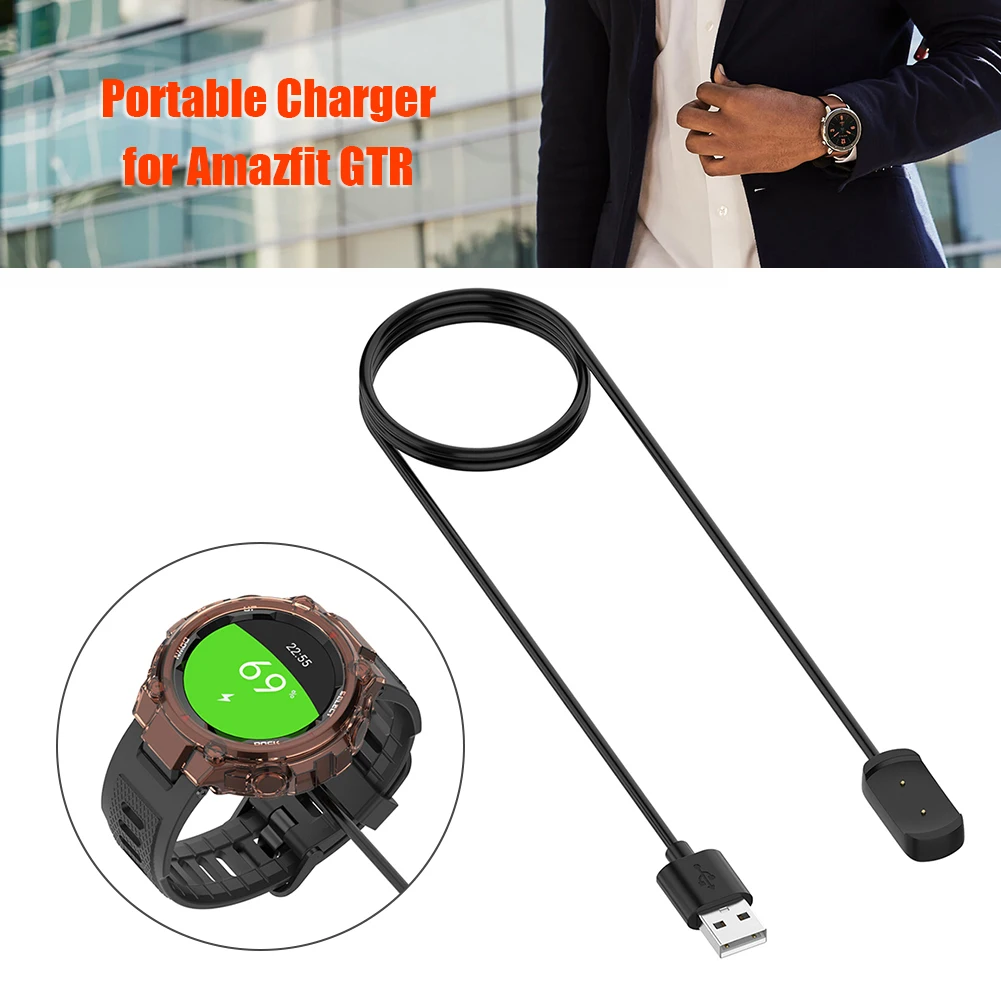 USB-кабель зарядный ALLOYSEED для смарт-часов Amazfit T-Rex GTR 42 мм 47 | Электроника