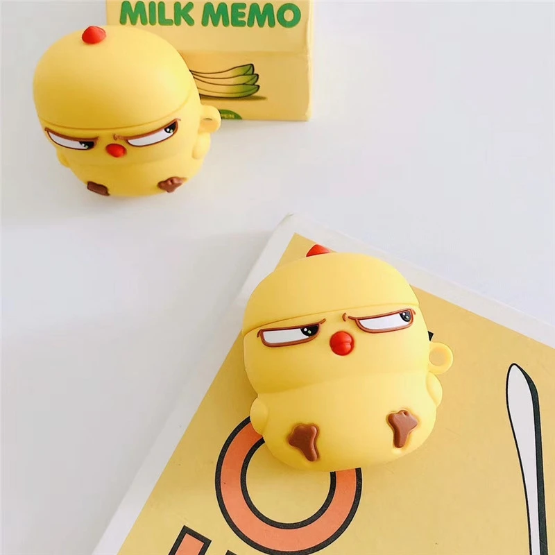 

Cute Haughty Chick Suitable for Sets Bluetooth Headset Case Cartoon Soft Shell Anti-Fall Protective Shell