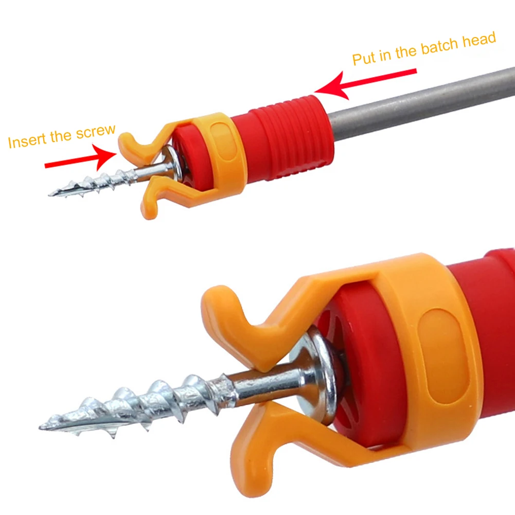 

1pcs Generic ABS plastic Screw Holder Clamper Fixing Set Screw Screw Holder Bit Fixing Sleeve Woodworking Tools