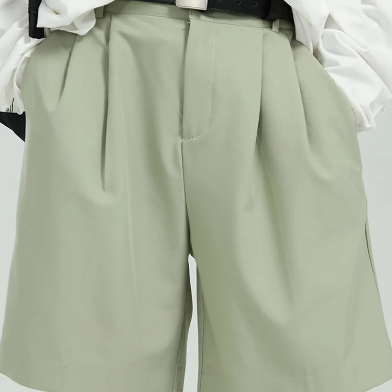 

Aolamegs Summer Shorts Men Solid Casual Shorts Korean Style Simple Short Pants High Street Streetwear Fashion Cozy Men Clothing