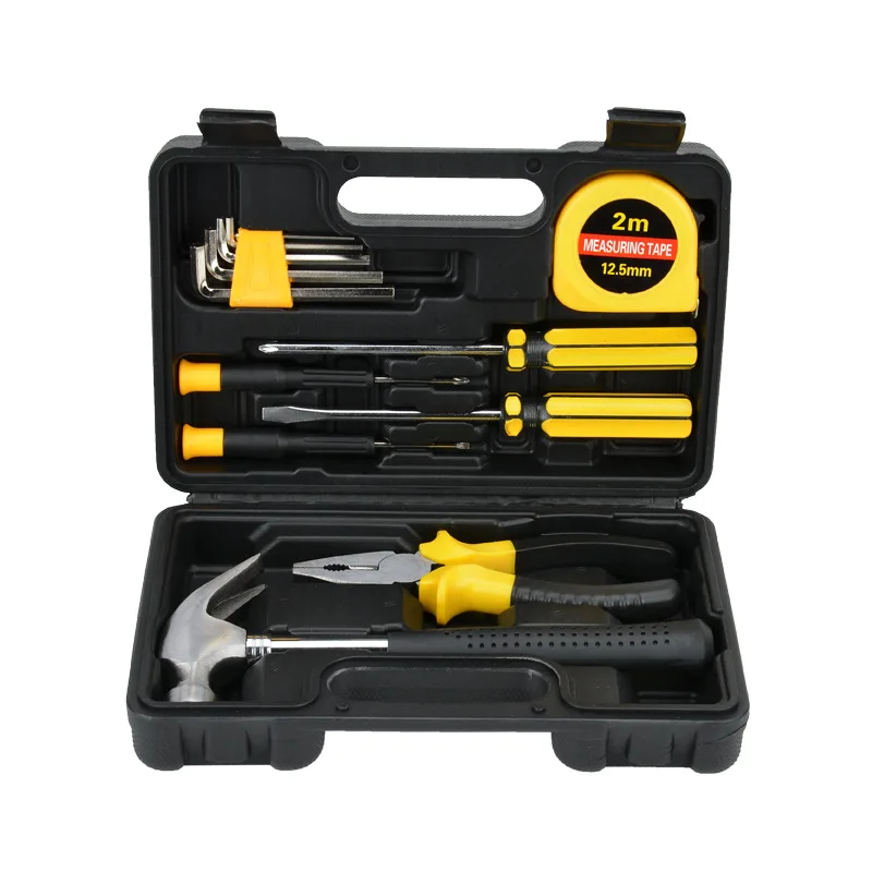 

Diy Home Hammer Tool Set Carbon Steel Storage Hard Tool Box with 13 Piece Tools Portable Valigia Attrezzi Household Items EK50TB