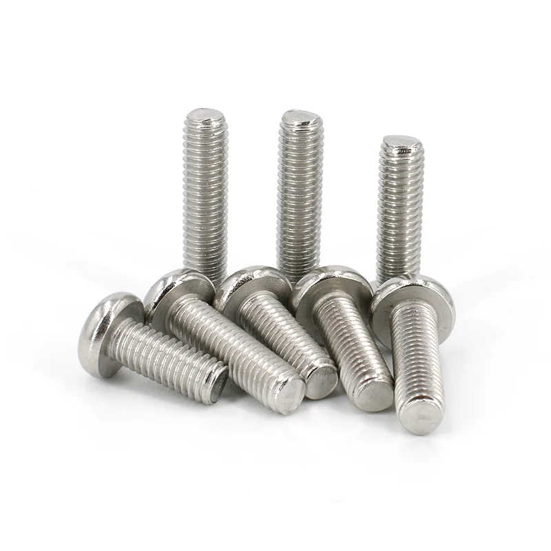 50PCS M1 M1.2 M1.4 M1.6 304 Stainless Steel Cross Recessed Pan Head PM Screws Phillips GB818 L=3-14mm | Строительство и ремонт