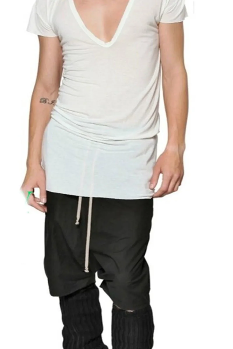 Брюки мужские с заниженной талией свободные пляжные штаны в стиле панк уличная