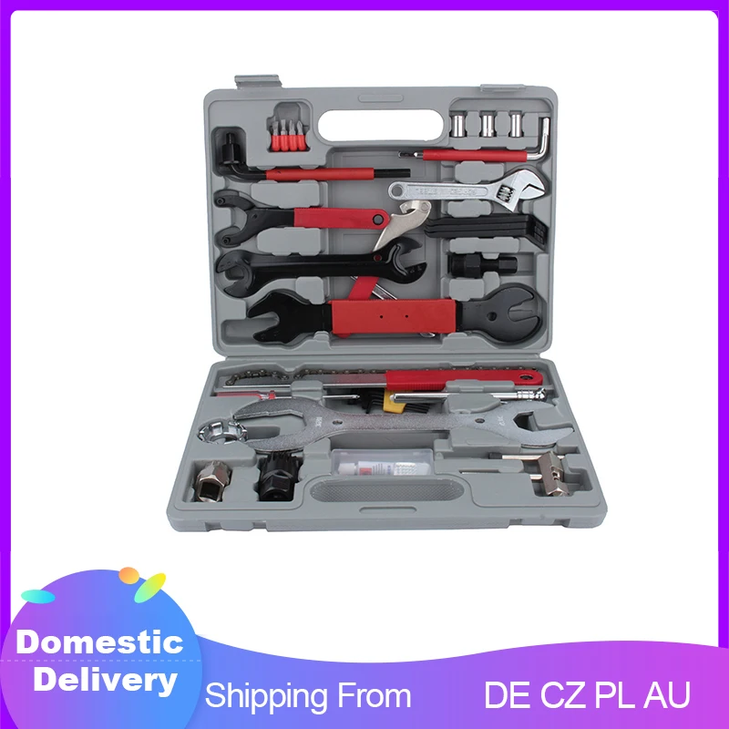 44 шт./компл. ручной набор инструментов гаечный ключ для ремонта велосипеда Чехол