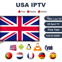 Великобритания Европа IP tv подписка с 7000+ Live tv Великобритания/немецкий/FR/голландский/Испания m3u8 IP tv abonnement для smart tv Box Android enigma2