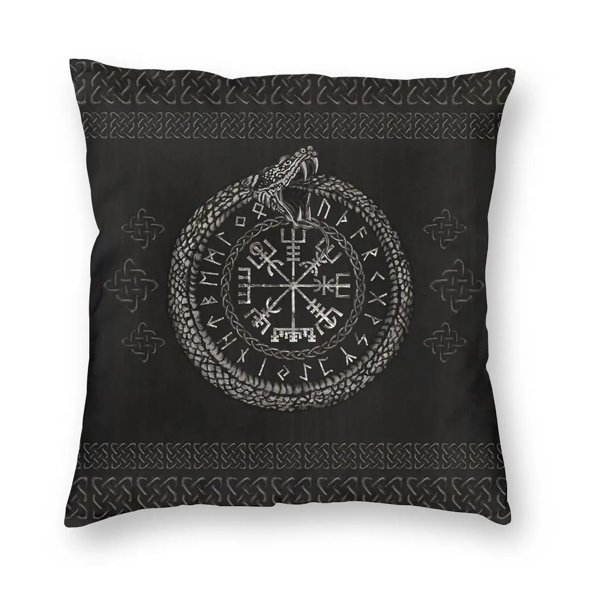 Наволочка с викинговым викингом Vegvisir декоративная наволочка для дивана