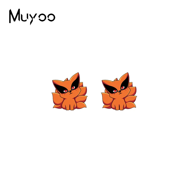 2021 New Bandai Arrival Cartoon Naruto Anime Uzumaki Chakra Characters Epoxy Acrylic Stud Earrings | Украшения и аксессуары