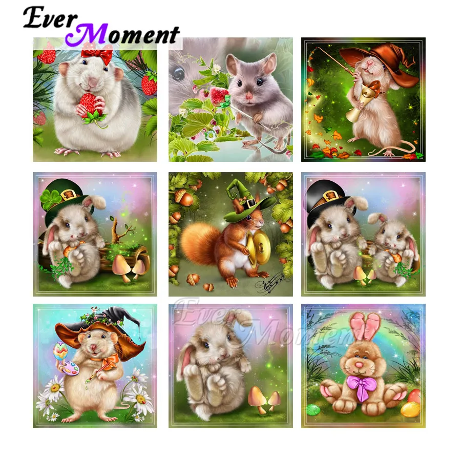 Когда либо в настоящий момент Алмазный рисунок с мышью Тапочки кроликом Шлёпанцы