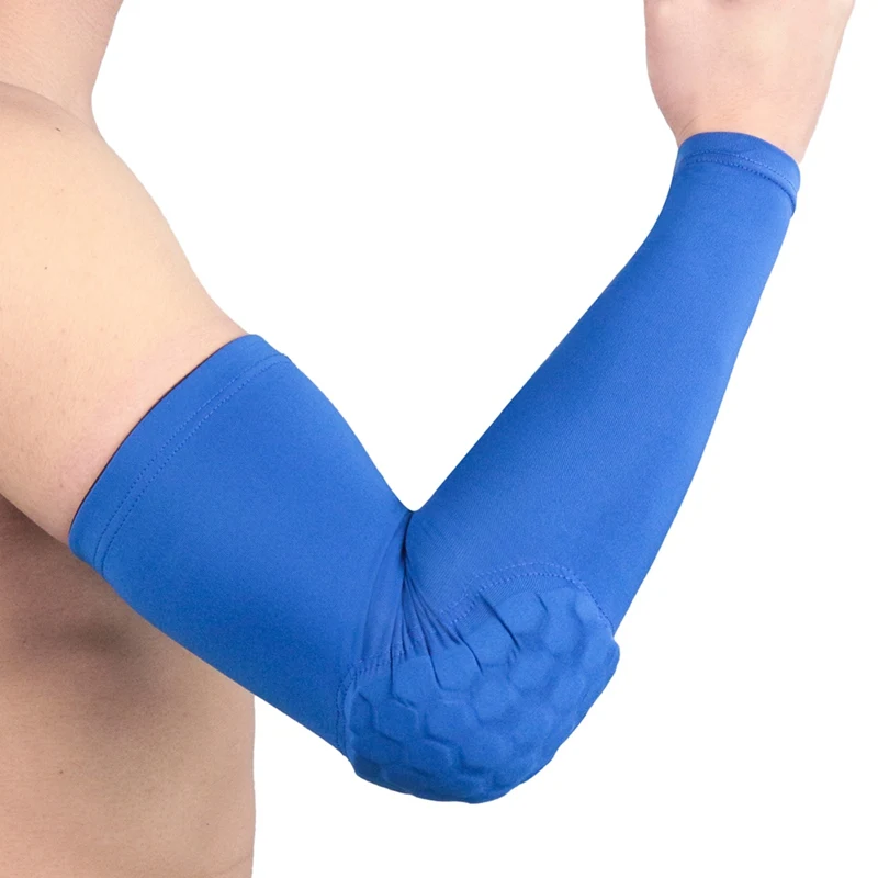 

1pc Elbow Pad Men Breathable Running Arm Sleeves Armguards Sports Cycling Arm Warmers Basketball Elbow Pad Fitnesss
