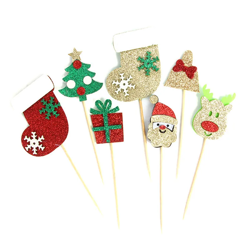 Украшение для торта плагин Рождественская серия украшение блок Санта Клаус елка