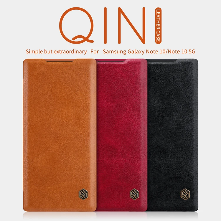 

Nillkin Qin wallet Flip Leather case Funda for samsung galaxy Note 20 S20 FE 2020 A51 5G A71 A31 A20S A01 A11 Note 10 lite A40