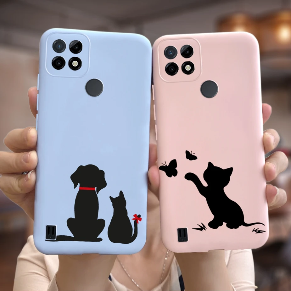 For Oppo Realme C21 Case CPH2089 Cute Cartoon Cover Silicone Soft TPU Phone Cases C 21 RealmeC21 Funda |